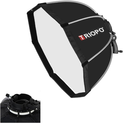 Triopo KX55 Foldable Octagon Softbox with Universal Chuck for Speedlite Flashes Godox Yongnuo Neewer Nikon Sony Fujifilm Canon Speedlite Flash Light Camera Photography Studio Lighting Equipment