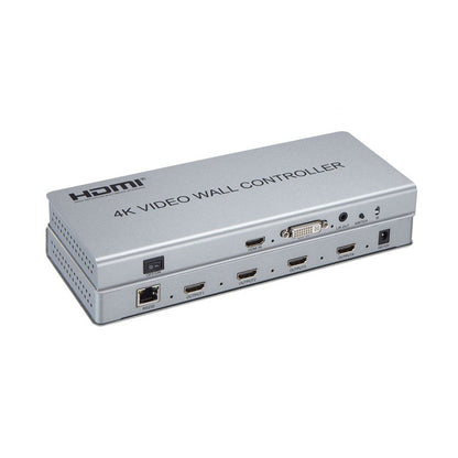 ArgoX 1080p 2x2 Video Wall Controller Multi Screen Splicer Processor with HDMI/DVI Input, 4 HDMI Output, 3.5mm Audio Output, Input Support HDMI1.4, HDCP1.4, and Support RS232 Control | HDVW2X2-N