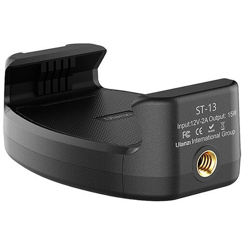 [CLEARANCE] Ulanzi ST-13 Wireless Charging Smartphone Clip for Vlog with Cold Shoe 1/4 Screw Interface