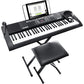 [CLEARANCE] Alesis Melody 61 MKII 61-Keys Digital Keyboard with Built-In Speakers and 300 Tones (Bench and Stand Included) | Mark II