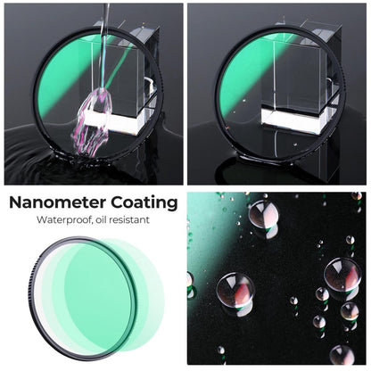 K&F Concept Nano-X Series 1/4 & 1/8 Density Black Diffusion Lens Filter Kit with Dream Cinematic Effect & Multilayer Coatings for DSLR and Mirrorless Camera 49mm, 52mm, 55mm, 58mm, 62mm, 67mm, 72mm, 77mm, 82mm
