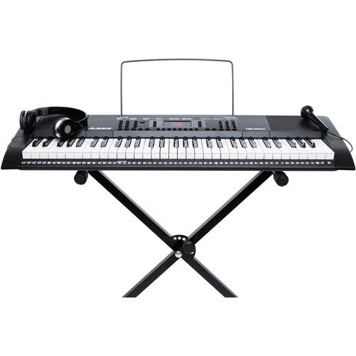 [CLEARANCE] Alesis Melody 61 MKII 61-Keys Digital Keyboard with Built-In Speakers and 300 Tones (Bench and Stand Included) | Mark II
