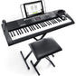[CLEARANCE] Alesis Melody 61 MKII 61-Keys Digital Keyboard with Built-In Speakers and 300 Tones (Bench and Stand Included) | Mark II