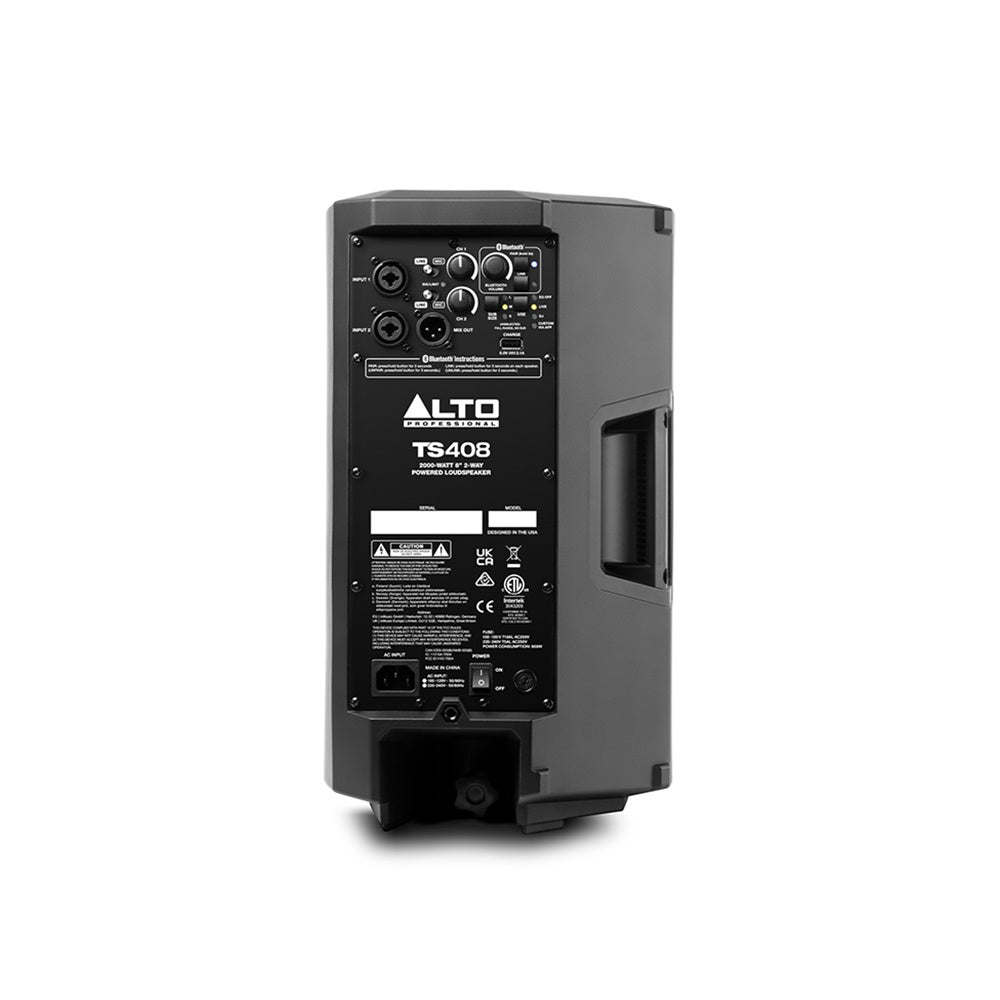 Alto Professional Truesonic 4 Series 2-Way 2000/2500W PA Speaker Built-in 3 Channel Mixer with Bluetooth, DSP, App Control ( TS408, TS410, TS412, TS415 )