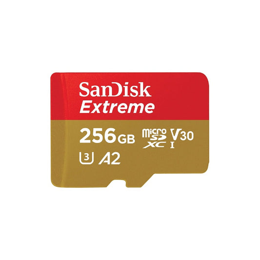 SanDisk Extreme Micro SD Card 256GB UHS-I SDXC Class 10, 190mb/s and 130mb/s Read and Write Speed SDSQXAV-256G-GN6MN