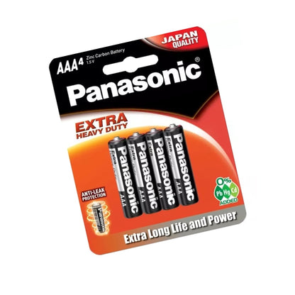 Panasonic R03PT/4B Extra Heavy Duty Size AAA (Pack of 4) Battery 1.5V