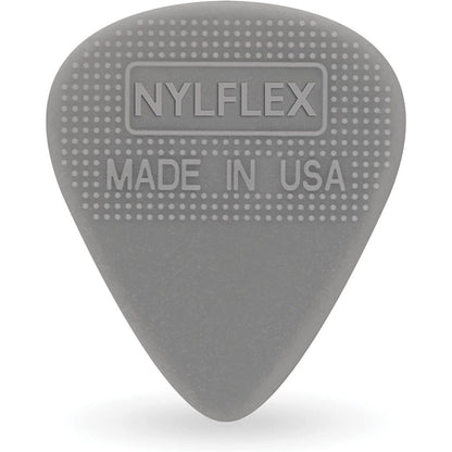 D'Addario Nylflex Nylon Guitar Picks with Double-Sided Grip Pattern (Pack of 10)