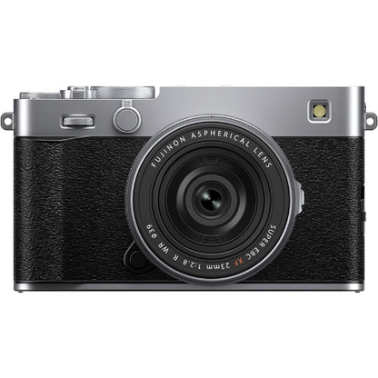 FUJIFILM X-E5 Mirrorless Camera with XF 23mm F/2.8 R WR Lens 40.2MP X-Trans CMOS 5 HR Sensor, 6.2K Video, Configurable Film Simulation Modes, Weather-Resistant Lens, SDXC UHS-II Card Slot, 3.0" 3-Axis Touchscreen LCD for Photography | Black, Silver