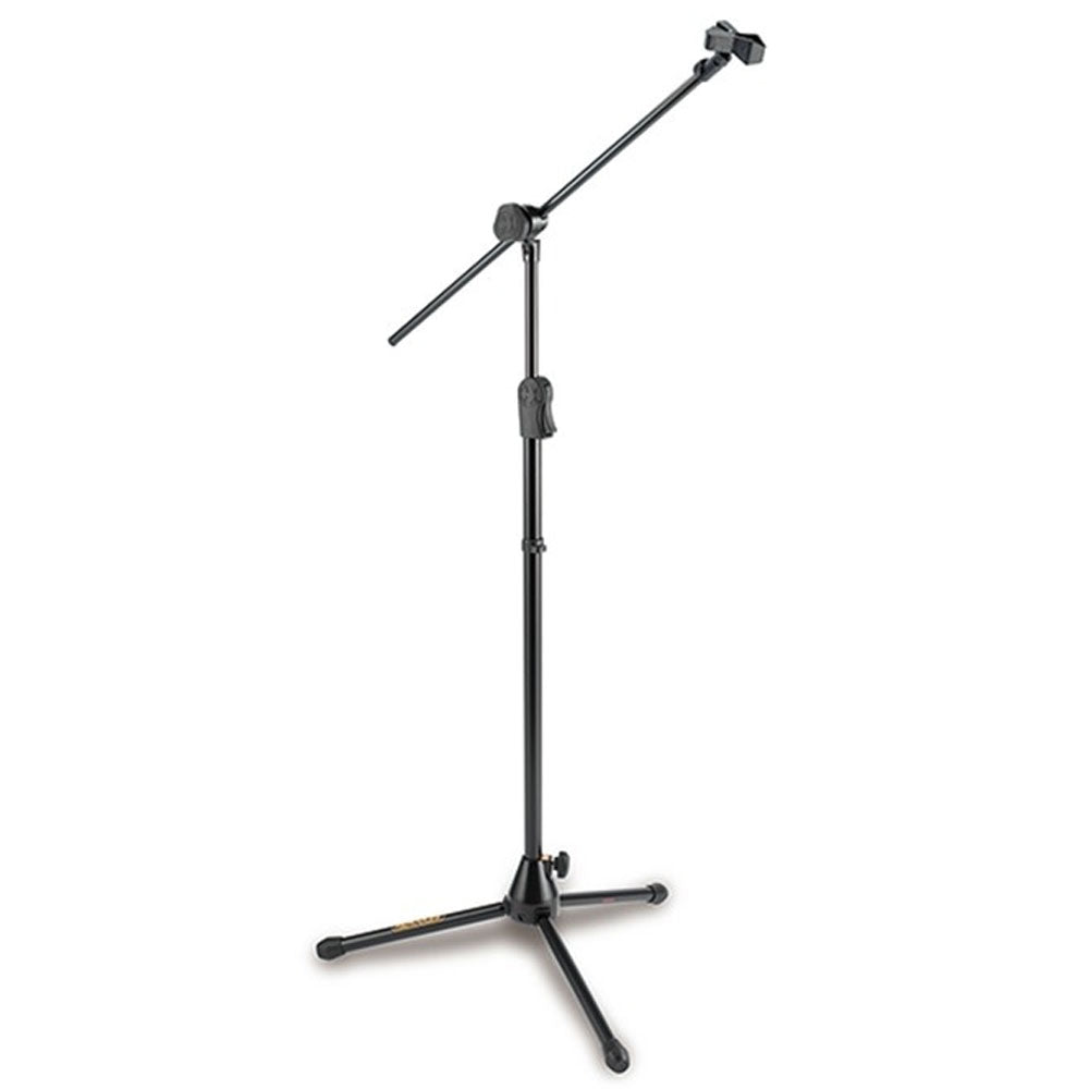 Hercules MS533B EZ Clutch Microphone Stand with 2 in 1 Hideaway Boom Bracket Black