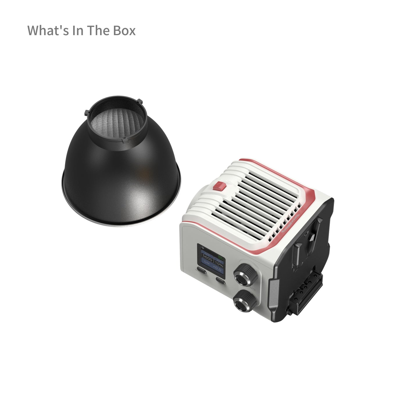 SmallRig RC 100C COB LED Video Light 2700K-10000K RGB with 12 Light Effects, V-Mount Plate, Battery Grip Handle, Light Stand & Mini Bowens Adapter, App / DMX Control for Photography, Filmmaking & Studio Lighting | 5340 | 5377 | 5383 | 5381