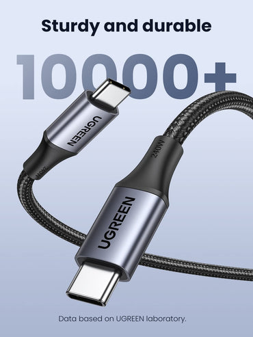 [CLEARANCE] UGREEN 240W USB C PD 3.1 1 Meter Fast Charging Cable Charger with 480Mbps Transmission Rate for MacBook, iPad Pro, Samsung Galaxy, Laptop, Android Smartphone, Tablet, Headphones, Speaker, etc. | 15311