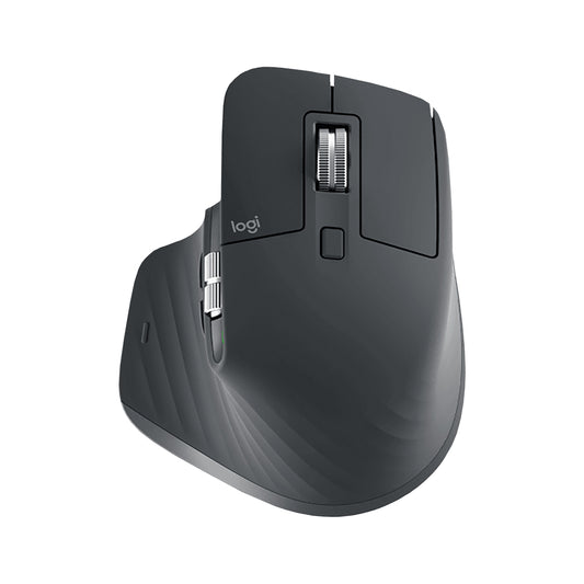 Logitech MX Master 3S for Business Wireless Optical Mouse with 8000 DPI Darkfield Sensor, 7 Programmable Buttons, USB Receiver Dongle & Bluetooth Connectivity for PC & Laptop, Desktop Computer, Windows, macOS, Linux, Chrome OS - Graphite