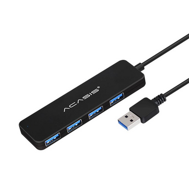 ACASIS 4-in-1 USB 3.0 Mini External Hub Splitter Docking Station 4-Ports 5Gbps High Speed with 0.6m Cable for Laptop and Desktop | AB3-L46