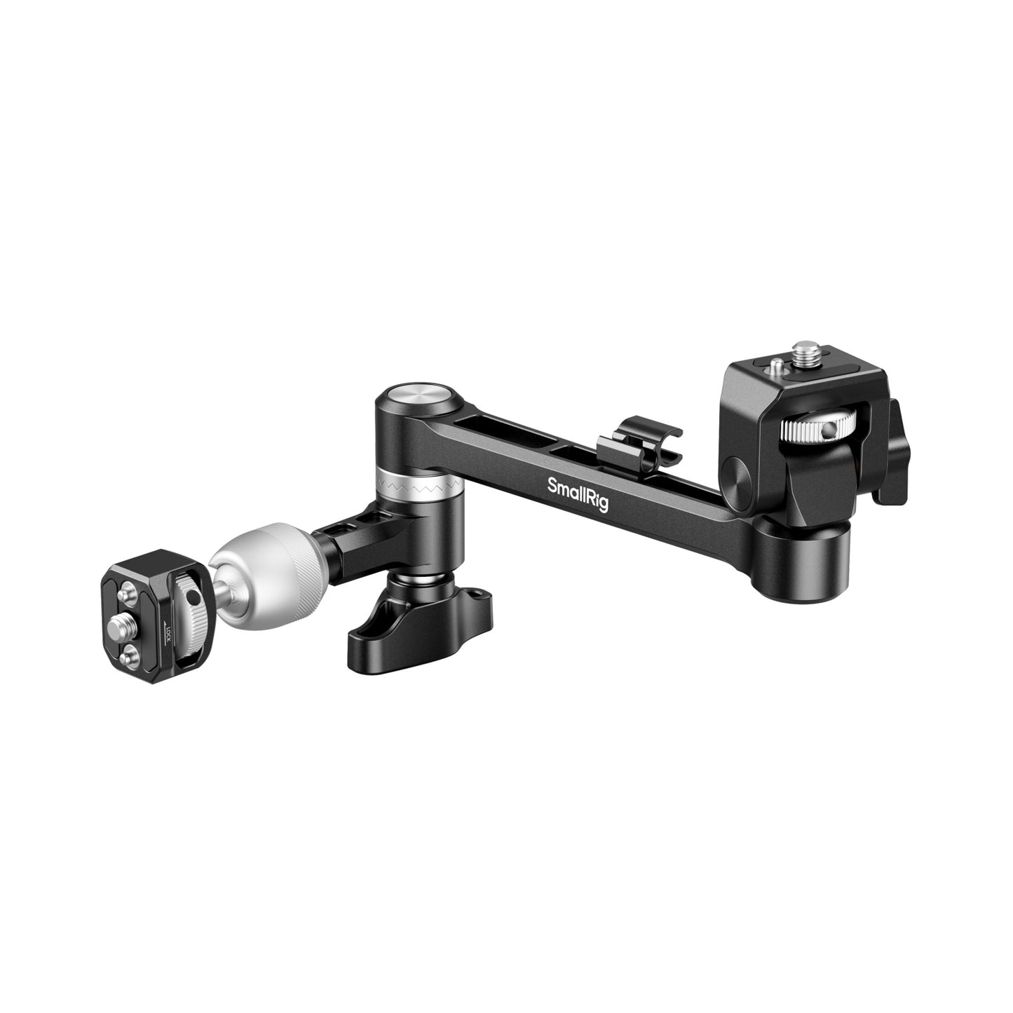 SmallRig 1/4"-20 Universal Magic Arm Support with Rubber Pads, 360° Rotation / 160° Tilt, Cable Organizer for Monopod Tripod and Camera Cage Accessories | 5141