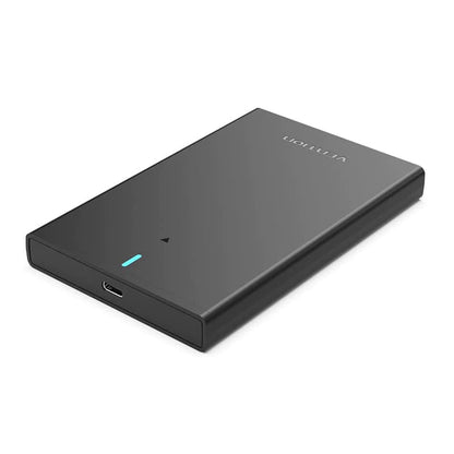 [CLEARANCE] Vention USB 3.0 Micro-B / 3.1 Gen2 Type-C HDD SSD 2.5" SATA Hard Disk and Solid State Drive Enclosure with Up to 5Gbps - 6Gbps Data Transfer Rate for Computers, Consoles, TV, and Routers | KPAB0 KPBB0