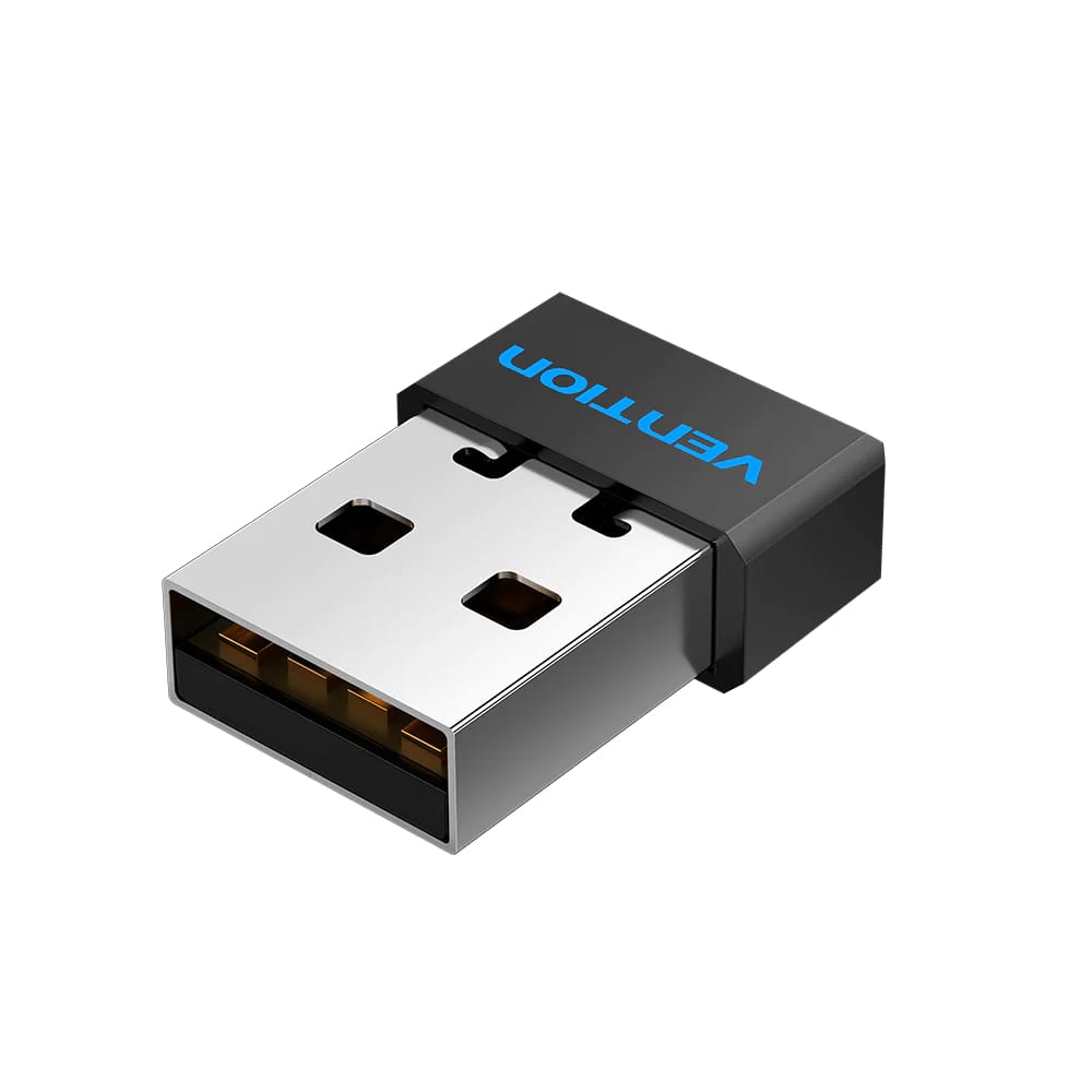 Vention USB 2.0 Wi-Fi Adapter Dongle with 2.4GHz and 5GHz Dual Band / Single Band Connectivity, 150Mbps to 433Mbps Wireless Transmission Speed, and Integrated Multi-Layered Encryption for PC and Laptops | KDRB0 KDSB0