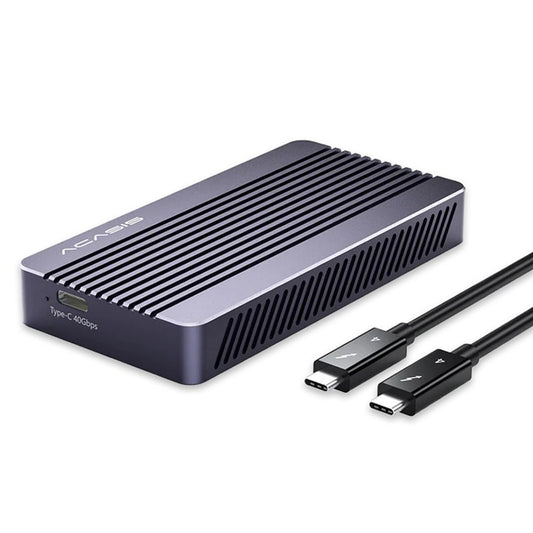 ACASIS TBU405 M.2 NVMe Solid State Drive Enclosure with 40Gbps USB 3.2 Type C to Thunderbolt 4 Interface, and Support for Up to 8TB SSD Capacity for Windows, macOS, iPadOS, Linux