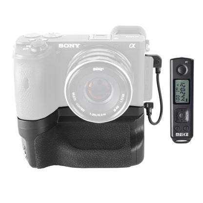 [CLEARANCE] Meike MK-A6600 Pro Battery Grip for Sony A6600 Camera with Remote Control, Battery Pack, Built-in Remote Controller Up to 100m to Control Shooting Vertical-Shooting Function