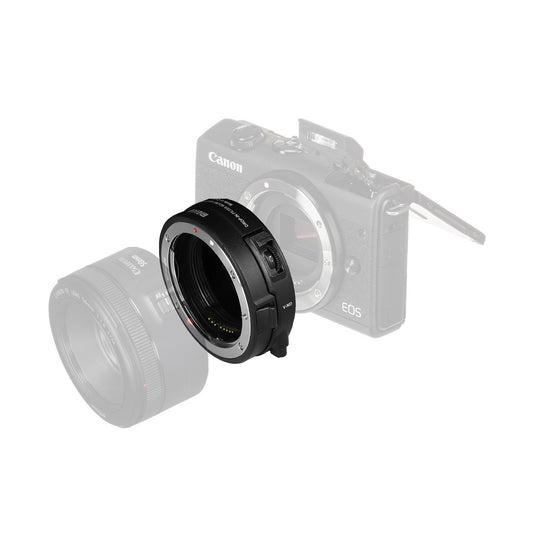 Meike MK-EFTM-C Drop-in Filter Auto Focus Mount Adapter for Canon EF/EF-S Lens to EOS M Camera with Variable ND Filter and Clear UV Filter, EOS M / M2 / M3 / M5 / M6 / M10 / M50 / M100 / M200 Mirrorless Camera
