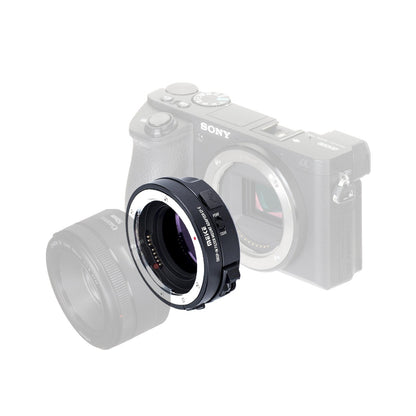 [CLEARANCE] Meike MK-EFTE-C VND Drop-in Filter Auto Focus Mount Adapter for Canon EF/EF-S Lens to Sony E Mount Cameras with Variable ND Filter and Clear UV Filter A7SII / A7 / A6000/ A6500 / A7SIII / A9 DSLR & Mirrorless Camera