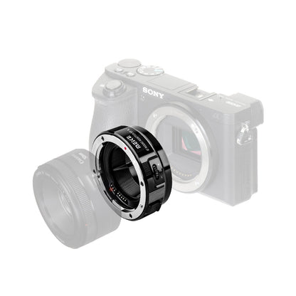 [CLEARANCE] Meike MK-EFTE-B Auto Focus Mount Adapter for Canon EF/EF-S Lens to Sony E Mount Camera Sony A7SII / A7 / A6000 / A6500 / A7SIII / A9 / A3000 Support Manual / Auto Aperture, PDAF & CDAF Mode DSLR & Mirrorless Camera