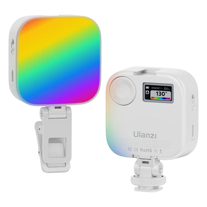 Ulanzi U60 RGB Video Light with 72 Colors, 2500-9000K CCT Color Temperature, 18 Light Effects, 2500mAh Battery with USB Type-C Port, Magnetic Mount and Cold Shoe for Cameras and Photo and Video | L026GBW1 L027GBB1