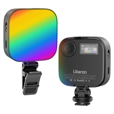 [CLEARANCE] Ulanzi U60 RGB Video Light with 72 Colors, 2500-9000K CCT Color Temperature, 18 Light Effects, 2500mAh Battery with USB Type-C Port, Magnetic Mount and Cold Shoe for Cameras and Photo and Video | L026GBW1
