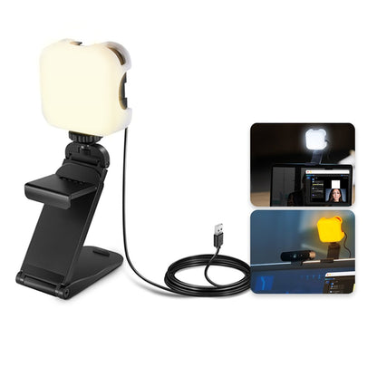 [CLEARANCE] Neewer PL81 Pro 15W Bi-Color 2900K-7000K Video Professional Conference LED Light with 2-in-1 Monitor Mount & Stand, App Control for PC, Computer, Webcam Lighting, Streaming