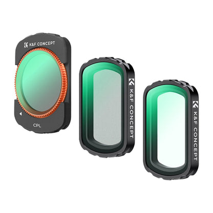 K&F Concept Nano-X Series Optical Glass Lens Filter for DJI Osmo Pocket 3 Camera CPL Circular Polarizer / UV Ultraviolet / 1/4" Black Mist Diffusion Filters with Quick Swap Magnetic Aluminum Frame & Multi-Layer Protection Coating | JG Supersto