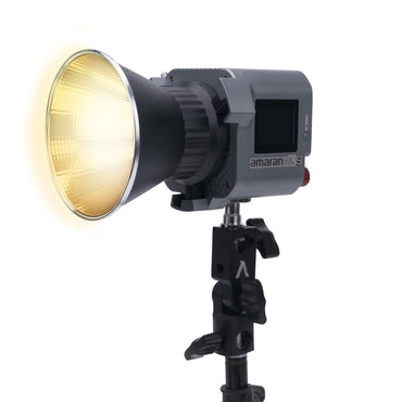 Aputure Amaran COB 60x S Bi-Color / 60d S Daylight 65W Compact LED Monolight with Bowens S Mount Hyper Reflector, Dual NP-F Battery Plates & Bluetooth for Photography Video Vlogging Live Streaming Film Production Studio Lighting Equipment