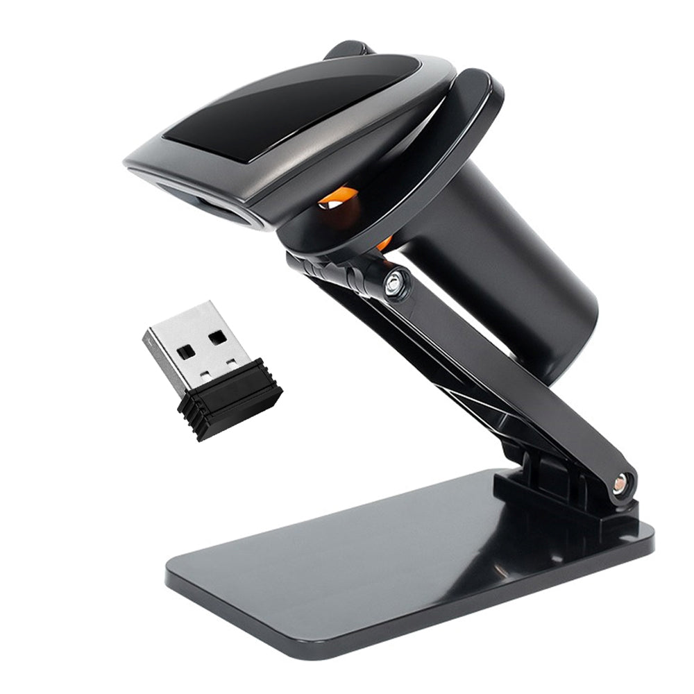 LogicOwl 1D 2D Wireless Barcode Scanner with 2.4GHz / Bluetooth Connectivity, Multi Language Support for Stores, Markets, Logistics, Warehouse and Inventory | OJ-BWHS25L