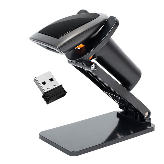 LogicOwl 1D 2D Wireless Barcode Scanner with 2.4GHz / Bluetooth Connectivity, Multi Language Support for Stores, Markets, Logistics, Warehouse and Inventory | OJ-BWHS25L