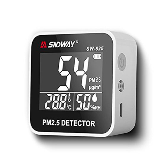 [CLEARANCE] Sndway SW-825 - SW825 Digital Air Quality Monitor Laser PM2.5 Detector Tester Temperature Humidity Meter