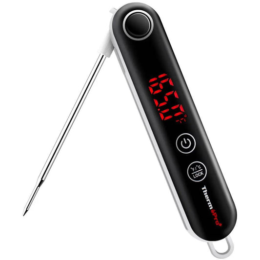 ThermoPro TP-18S TP18S Ultra Fast Digital Meat Thermometer with Thermocouple Instant Read Thermometer for Kitchen Cooking Food Candy Thermometer for BBQ Grill Smoker Deep Fry Oil Thermometer