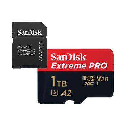 Sandisk Extreme Pro Micro SD Card 1TB UHS-I SDXC Class 10, 200mb/s and 140mb/s Read and Write Speed A2 with Adapter | SDSQXCD-1T00-GN6MA