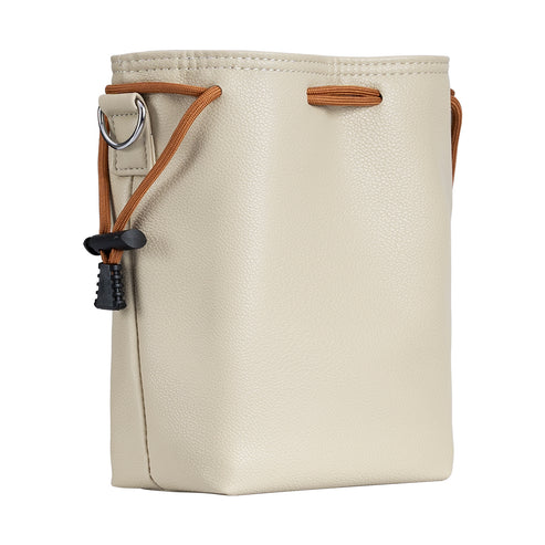TTArtisan Drawstring Camera Sling Bag Crossbody Shoulder with Splash Proof PU Leather and Flocking Cloth Protection, Extra Pockets, and Removable Strap for DSLR Mirrorless Cameras