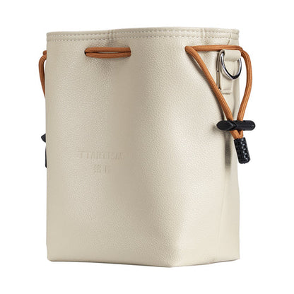 TTArtisan Drawstring Camera Sling Bag Crossbody Shoulder with Splash Proof PU Leather and Flocking Cloth Protection, Extra Pockets, and Removable Strap for DSLR Mirrorless Cameras