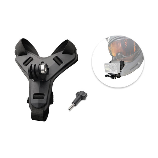 DJI Motorcycle Helmet Chin Mount Strap with Locking Screw for Action 2 and Osmo Action 3 Sports Camera