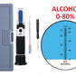 ATC 0-80% V/V Alcohol Refractometer Alcohol Wort Specific Gravity Beer Fruit Juice Wine Sugar Test 