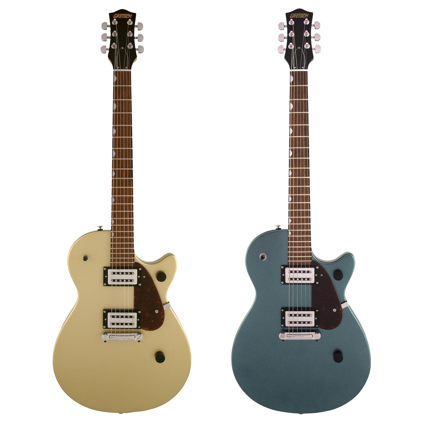 Gretsch G2210 Streamliner Junior Jet Club Jr Electric Guitar with Solid Nato Body, Vintage Style Knobs, Right-Handed (Golddust, Gunmetal)