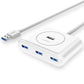 UGREEN 4-in-1 USB 3.0 Port Hub 5Gbps Data Transfer Adapter for PC, Laptop, External Hard Drive, Flash Drives, Keyboard - 0.5 Meter | 20290
