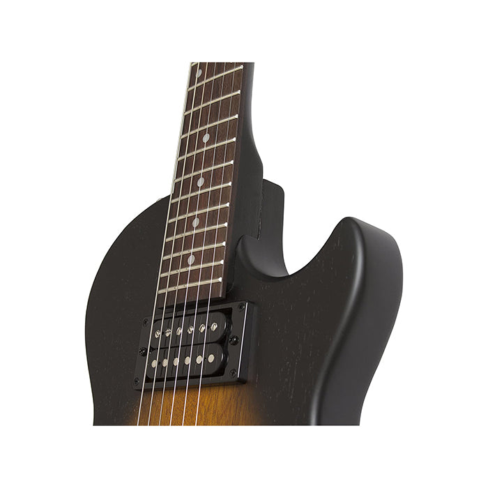 Epiphone Les Paul Special VE 22-Fret Open Coil Ceramic HH Electric Guitar with Vintage Worn Finish (Ebony Black, Cherry, Sunburst) | ENSV Series