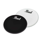 Pearl 20" ProTone Ebony Resonant Bass Drum Head with Perimeter EQ and Pearl Logo (Black, White) | PTH-20PL, PTH-20CEQPL