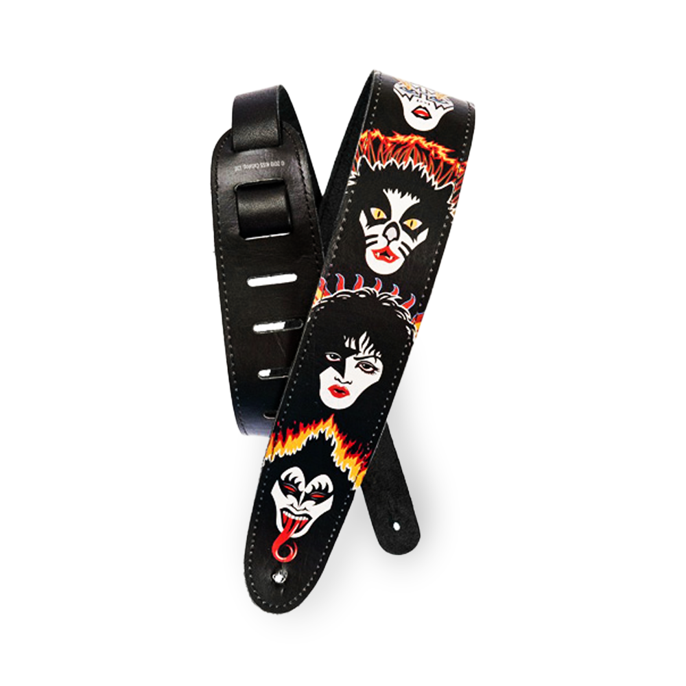 Planet Waves 2.5" The KISS Collection Signature Vinyl Guitar Strap (Available in Different Designs) | 25LK Series