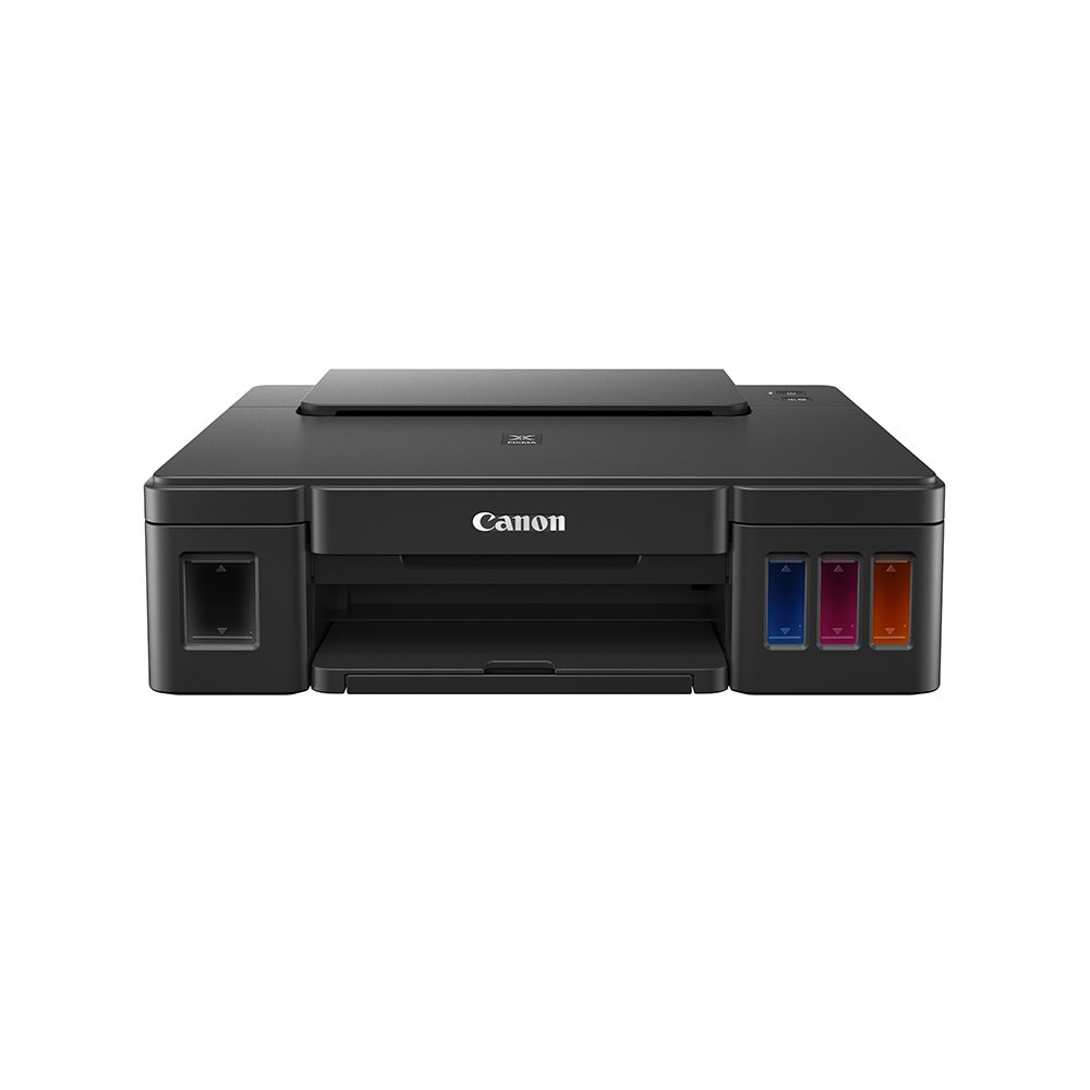 Canon PIXMA G1010 Refillable Inkjet Printer with 1200DPI Printing Resolution, Ink Efficient Feature, 100 Max Sheets and Borderless Printing for Office and Home Use