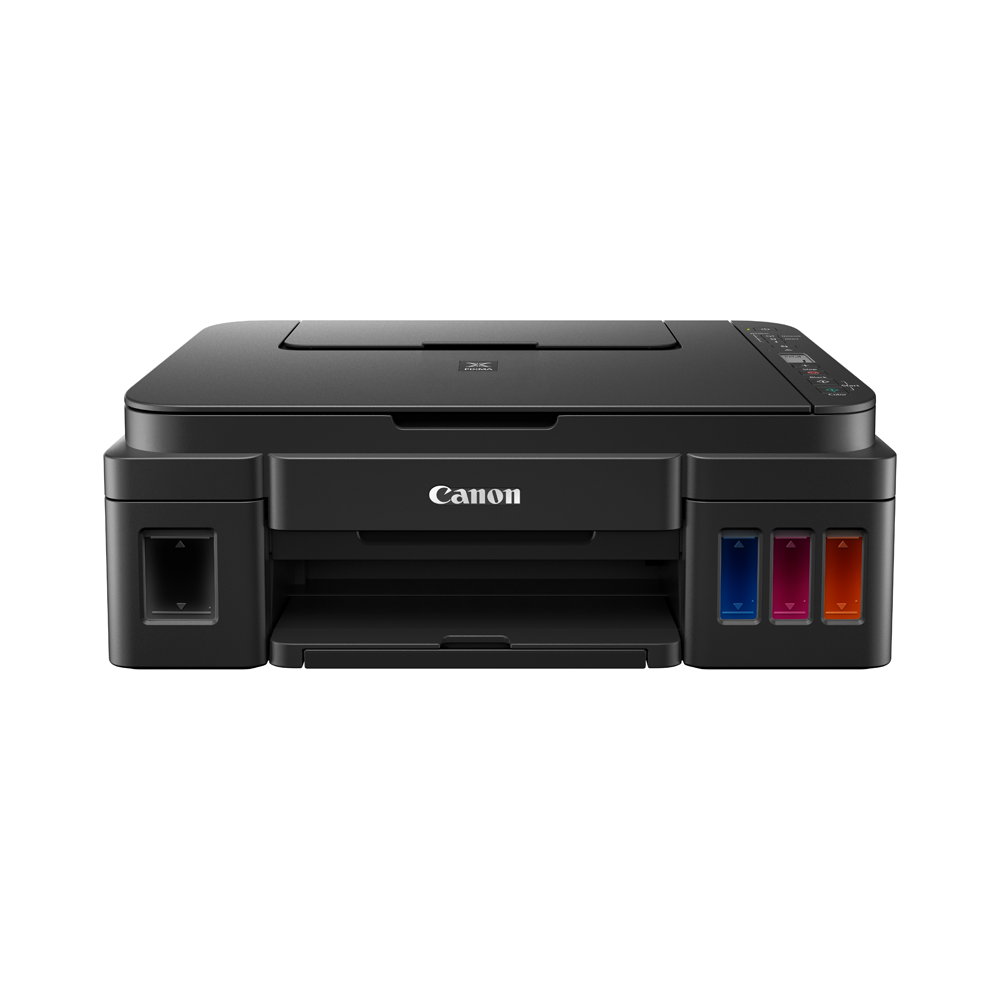 Canon PIXMA G3010 3-in-1 Refillable Inkjet Printer with Print, Scan and Copy, 4800DPI Printing Resolution, 100 Sheet Rear Tray Paper Feeder, 8ipm Printing Speed, USB PC Interface and Wireless Printing for Home and Office Use