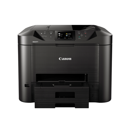 Canon MAXIFY MB5470 High Speed Multi-Function Cartridge Type Printer with Scan, Copy and Fax Function, 250 Max Paper Storage, 600x1200DPI Resolution, 2-Sided Print and Scan, WiFi and Ethernet Connectivity for Office and Commercial Use