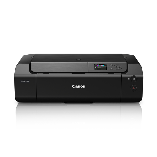 Canon PIXMA PRO-200 Wireless 8-Color Professional Cartridge Type Photo Printer with Borderless Panorama Printing, CD Printing, 4800DPI High Quality Colored Printing for Home and Commercial Use