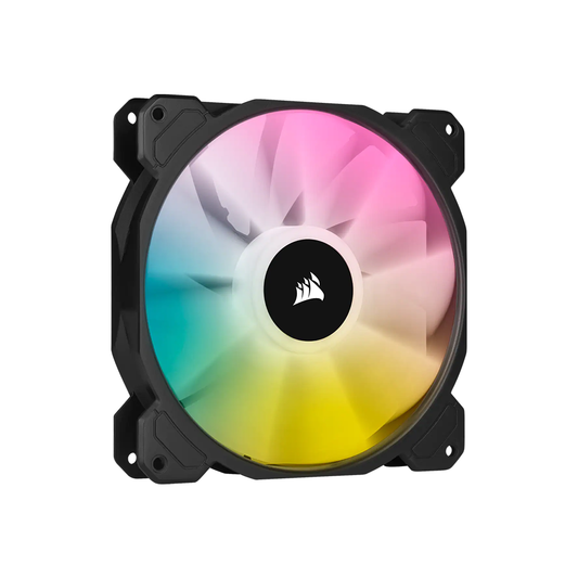 CORSAIR SP140 Elite iCUE RGB 120mm Desktop System Unit PWM Cooling Fan with 1200 RPM Fan Speed and Hydraulic Motor for PC Computer (Black) | CO-9050110-WW