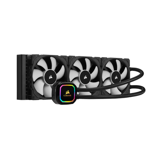 CORSAIR H50i RGB Pro XT All-in-One 360mm Liquid CPU Cooler with Triple ML120 PWM 120mm Fans, 16 RGB LEDs, Robust Aluminum Radiator and Zero RPM Mode for Desktop PC Computer | CW-9060045-WW